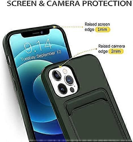 Flytende silikon lommebokveske til iPhone 12, iPhone 12 Pro 6.1 tommer (2020)