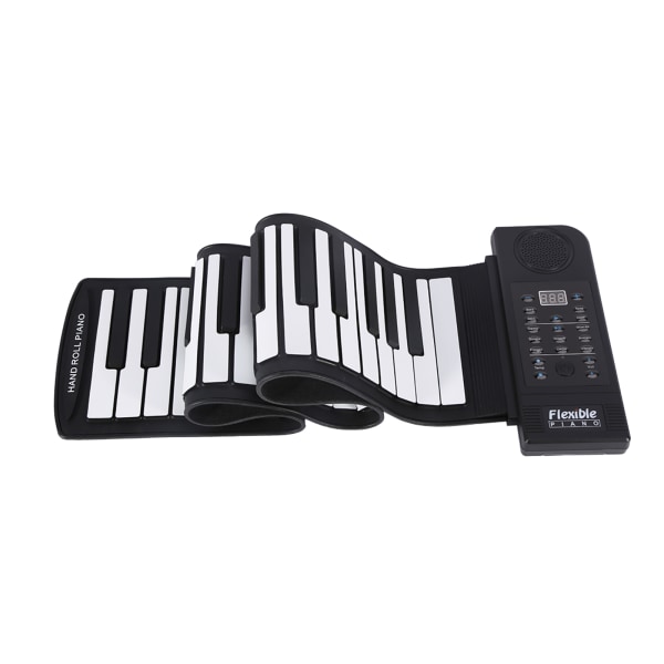 Bärbar 61-tangenters roll up mjuk silikon Flexibel elektronisk digital musik keyboard Piano New- W