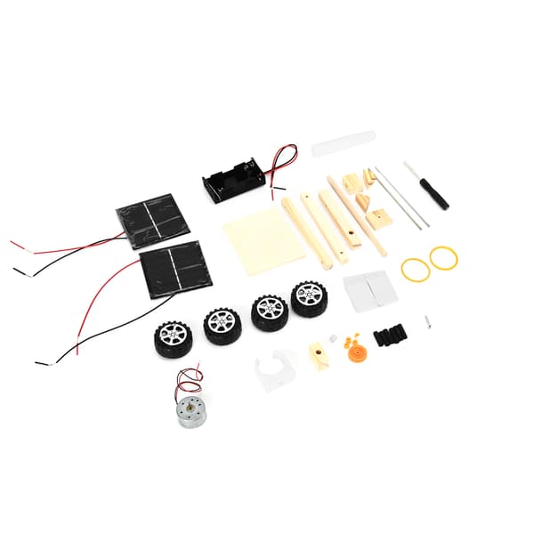 DIY Solcellebilsett Vitenskapseksperiment Pedagogisk Elektrisk Motor Montering