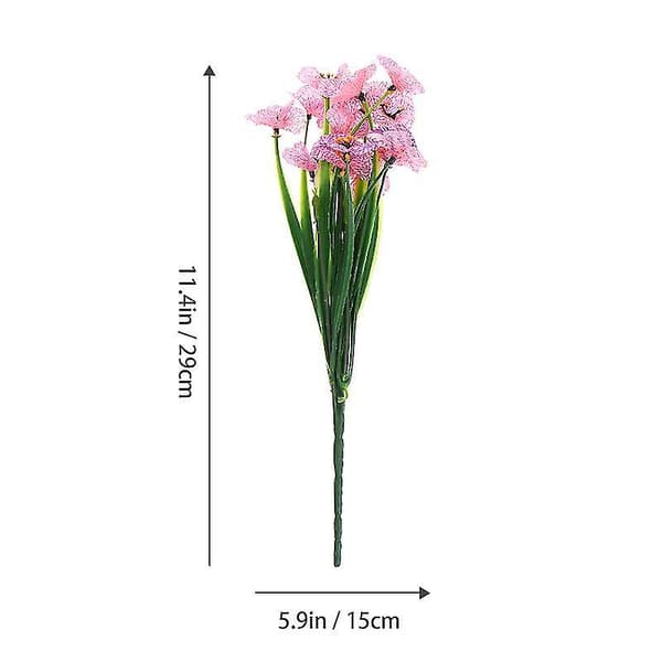 4 stk. kunstige blomster