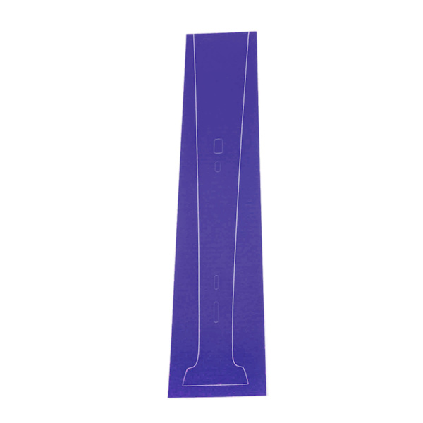 Midtskin for PS5-konsollen, ripesikker, integrert midtre stripe, klistremerke, konsollens midtre del, beskyttelsesstripe, film, lilla