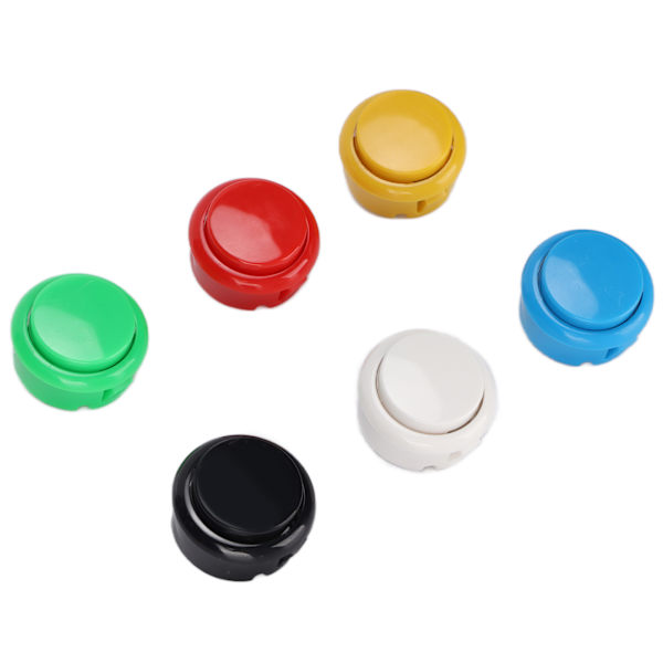 QM070919 12 st Arcade Joystick-knappar för spelkonsol Hållbara 30 mm Ersättningsknappar för Arcade Joystick-spelkonsol
