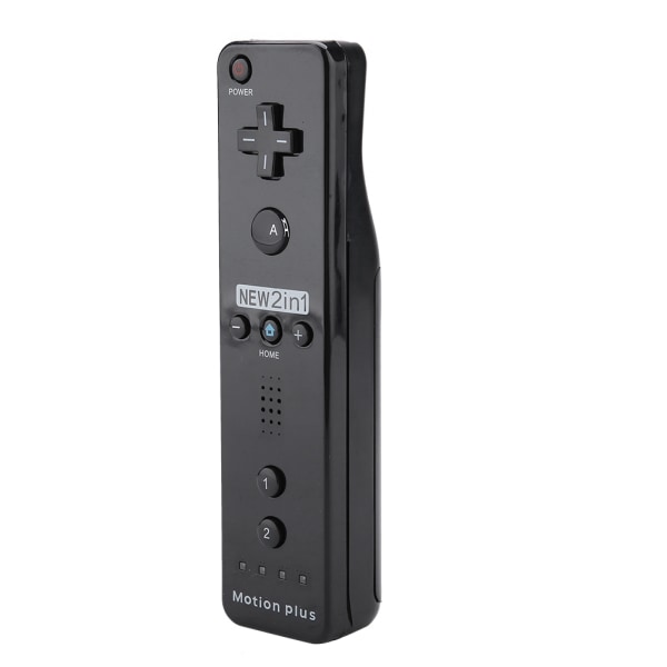 Somatosensorisk Spelhandtagskontroll Gamepad Inbyggd Accelerator för Nintendo Wii WiiU (Svart)