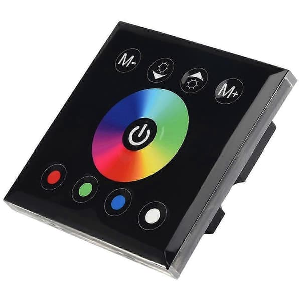 DC12V-24V RGB / RGBW Väggmonterad Pekpanel Kontroller Glaspanel Dimmerbrytare Kontroller för LE