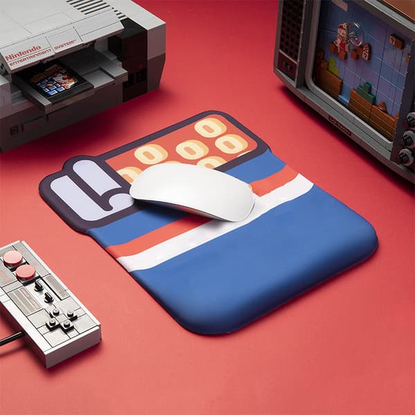 Blød silikone sød tegneserie Super Mario musemåtte med håndledsstøtte til hjemmekontor slidstærk computermusemåtte