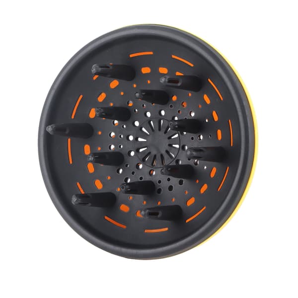 Professionel hårtørrer-diffuser med stor diameter til krøllet hår, orange