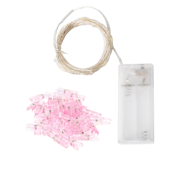 13ft/4m 40 LED Fotoclips-Ljuskedja med Avtagbara Clips - Perfekt Dekorativ Belysning för Sovrum, Fester, Bröllop och Camping