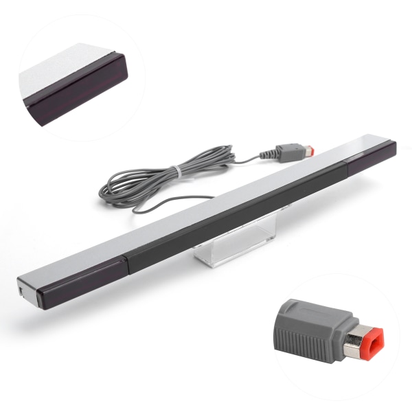 ABS Silver Motion Sensing Bar infrapunasäteen kelan vaihto Wii/Wii U -konsoliin