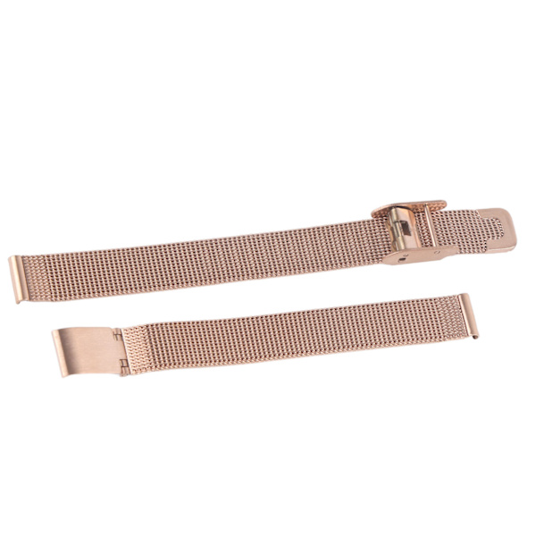 Roséguld Armband i Rostfritt Stål - Vävt Ersättningsband för Män och Kvinnor, 0,39 tum Bredd
