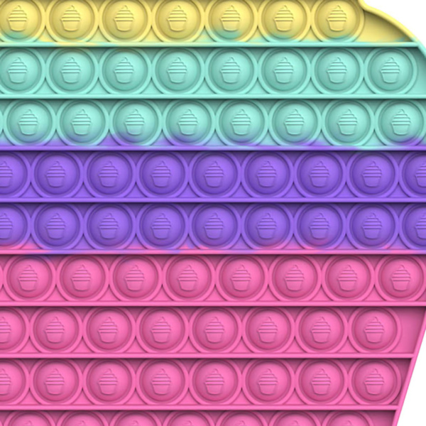 Push Bubble Sensorisk Leksak Silikon Pedagogisk Stressavlastare Spel Pressa Sensorisk Bräda Typ 2