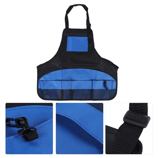 Multifunksjonelt Justerbart Hageforkle i Polyester med Lommer Verktøy Forkle Organizer