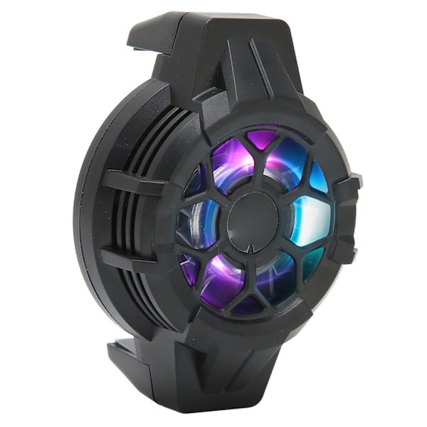 P10 Mobiilipuhelimen Puoliohjainjäähdytin RGB Vedrettävä Takaklipsu Jäähdytin Live-lähetystä Vlogging Mobiilipelien Varten Musta