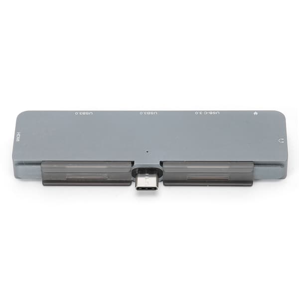 6 i 1 Type C til HDMI Docking Station Adapter Konverter til Telefon Computer USB 3.0 Hub