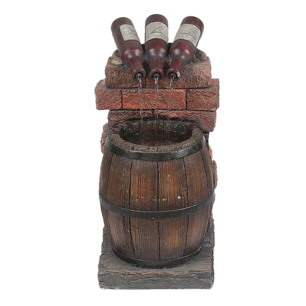 Ølfountain med selvsirkulerende vann, hagekunst, dekorative ornamenter, harpikshåndverk (fonteneornamenter * 1) ølstrømmende vannmodell 1