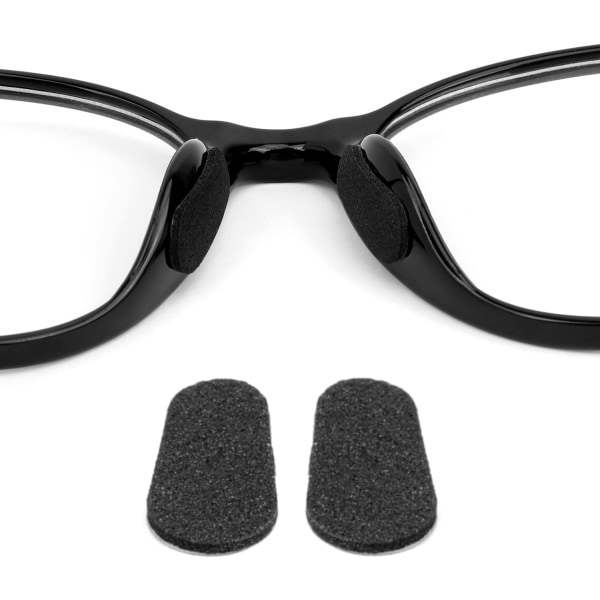 [96 paria] Tarttuvat nenätyynyt Liukumattomat nenätyynyt lasit aurinkolasit silmälasit (mustat)