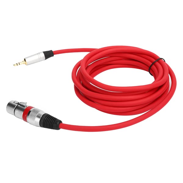 3,5 mm han til XLR hun adapterkabel 3M mikrofon lydkabel