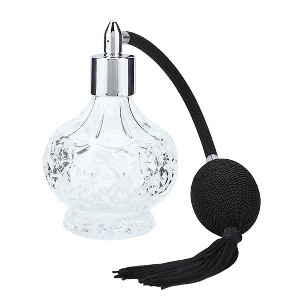 Retro Glas Parfymflaska Påfyllningsbar Tofs Tom Sprayflaska Atomizer 100ml