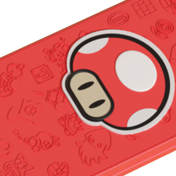 Spillkortveske med 24 spor, 3D-preget, magnetisk, bærbar, ekstra stor, for Switch Mushroom Head
