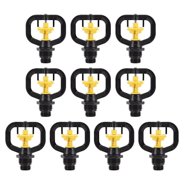 10 stk. Refraksjonsmikrodyse Butterfly Roterende Sprinkler Hagevanning Roterende Dusjdyse G1/2 G3/4 Hanngjenger