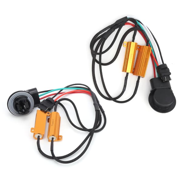 2 stk 50W 3157B LED Dekoder Lastmotstand Canbus Blinkfeilfri Kanseller for Bil Frontlys Tåkelys DRL