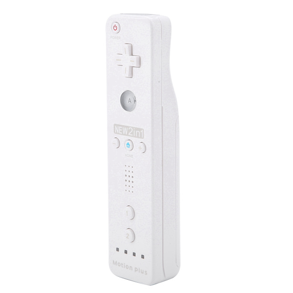 Somatosensorisk Spillhåndtak Kontroller Gamepad Bygget Inn Akselerator For Nintendo Wii WiiU (Hvit)