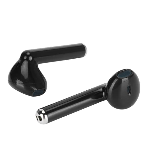 Trådløse Bluetooth 5.0 TWS ørepropper Halvt In-Ear IPX4 Vanntett for iPhone Android Svart