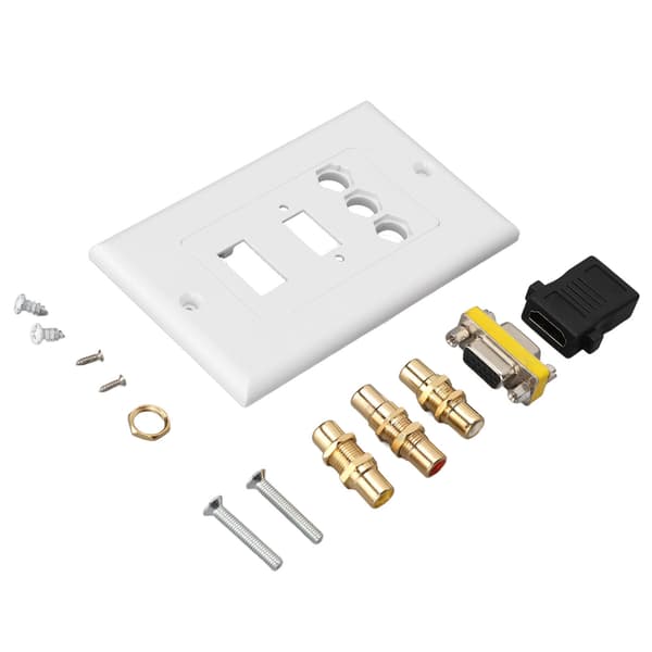 HD Multimedia Interface -seinärasia, 3RCA VGA koaksiaalinen Ethernet-liitin