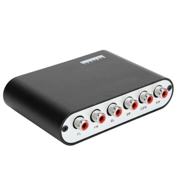 AY42A 2.0 DTS 5.1 Metall Ljuddekoder Analog SPDIF Koaxial RCA DTS AC3 Ljuddekoder