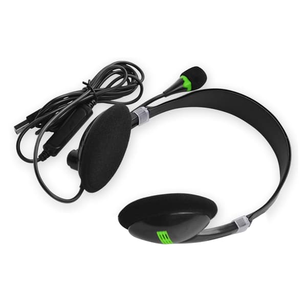 USB Headset med mikrofon, støjreducerende til erhverv, callcenter, kontor, computer