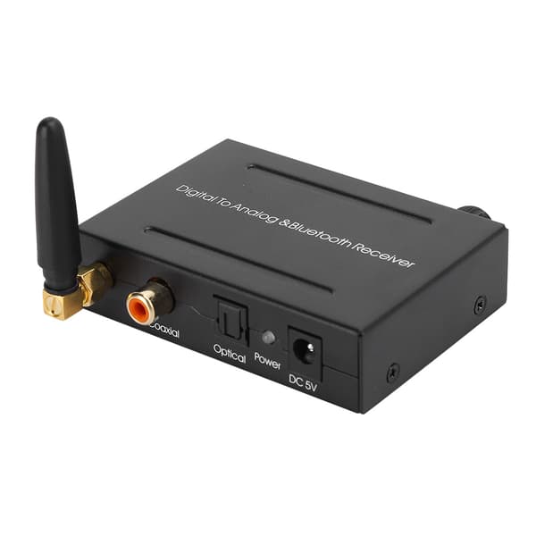 Bluetooth-mottaker koaksial optisk inngang 3,5 mm RCA-utgang lyddekoder