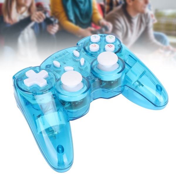 Spelhandtag Trådlöst skyddande skal spelkontroll ABS Gamepad Maskintillbehör Transparent Blå Multi