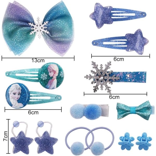 15 kpl lumihiuspidikkeitä lasten hiusneulahiustuet Elsan ja Annan kanssa Eri malleja hääjuhliin morsiusneito-prinsessa-lapsille