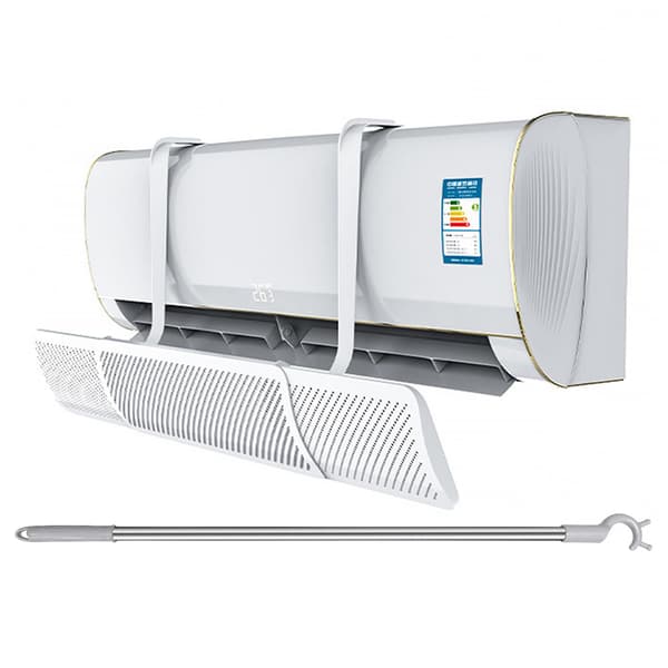 Infällbar hängande luftkonditioneringsventilplatta Enkel installation Luftkyld deflektor för hemrum Adjustable lever