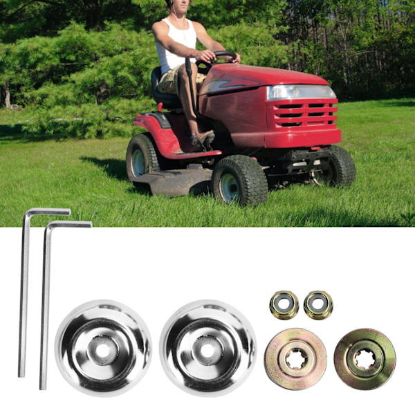 2-pack Växellåda Tryckplatta Packning Kragemutter Kit Gräsmatta Gräsklippare Borste Klippar Tillbehör