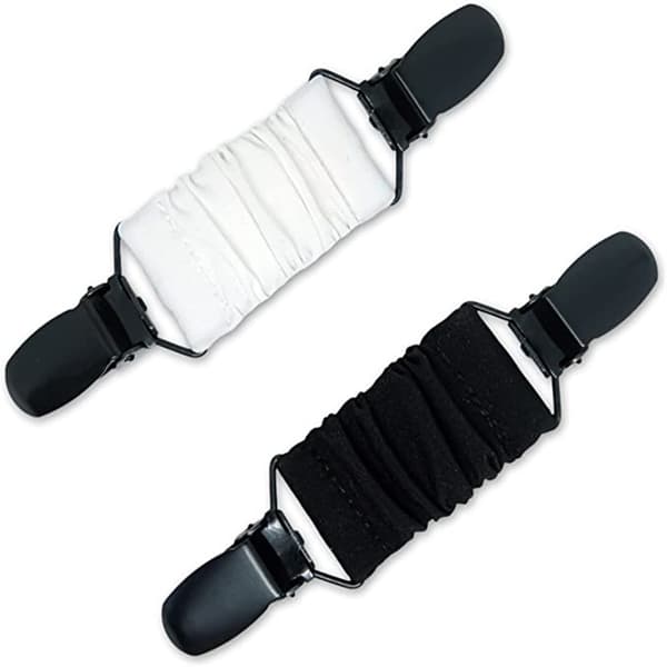 [02]2 Genserklips, plissert elastisk bånd, elastisk cardigan, anti-ekspansjon