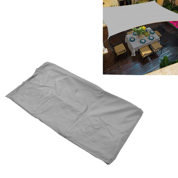Solsejl UV-beskyttelse 3x5 meter Udendørs Rektangulær Form Polyester Solsejl til Have Swimmingpool