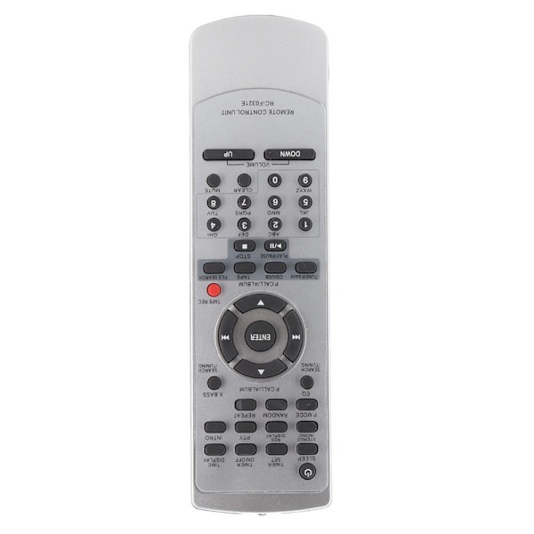 Uusi korvaava Kenwood-äänentoistojärjestelmän kaukosäädin, kestävä kaukosäädin, joka korvaa Kenwood RCF0321E:n (toimitetaan ilman paristoa)