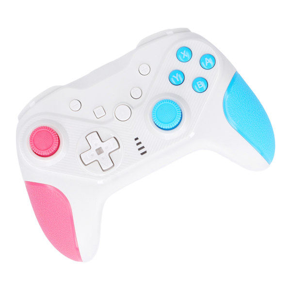 Trådløs Spilcontroller med 4 Programmerbare Knapper, 6-akset Sensor, USB-controller til Konsol, Pink Blå