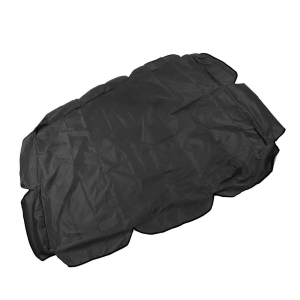 Svingtak 210D Sølvbelagt Oxford Vanntett UV-beskyttelse for Utendørs Patio Hage Stol 142x120x18cm Svart