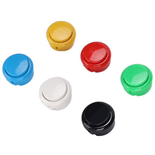QM070919 12 st Arcade Joystick-knappar för spelkonsol Hållbara 30 mm Ersättningsknappar för Arcade Joystick-spelkonsol