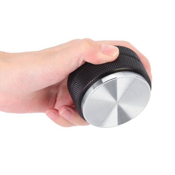 58 mm kommerciel kaffetamper i rustfrit stål, sort gevindbase