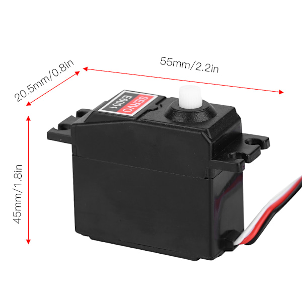 6KG E6001 Analog Servo med Plastväxel för HSP 94105 94106 94166 1/10 RC-bil