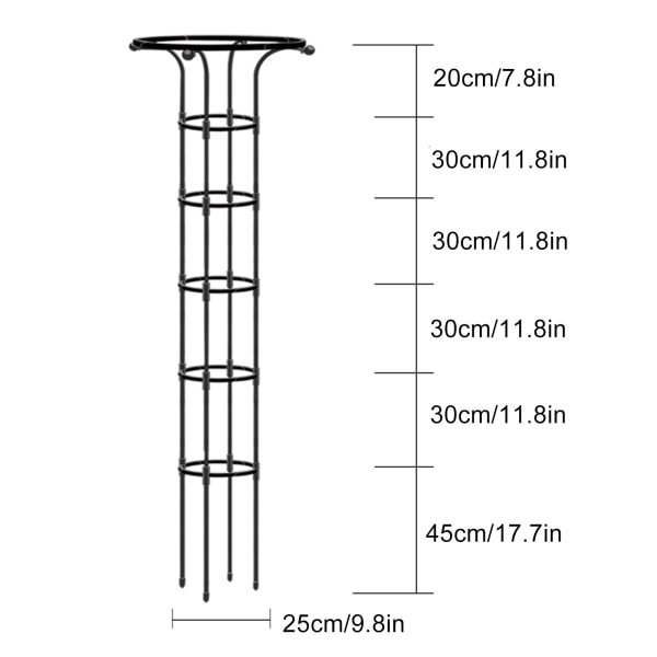 Yksiympyrä sateenvarjokukkajalusta valkoinen korkeus 185cm ympyrän halkaisija 28cm