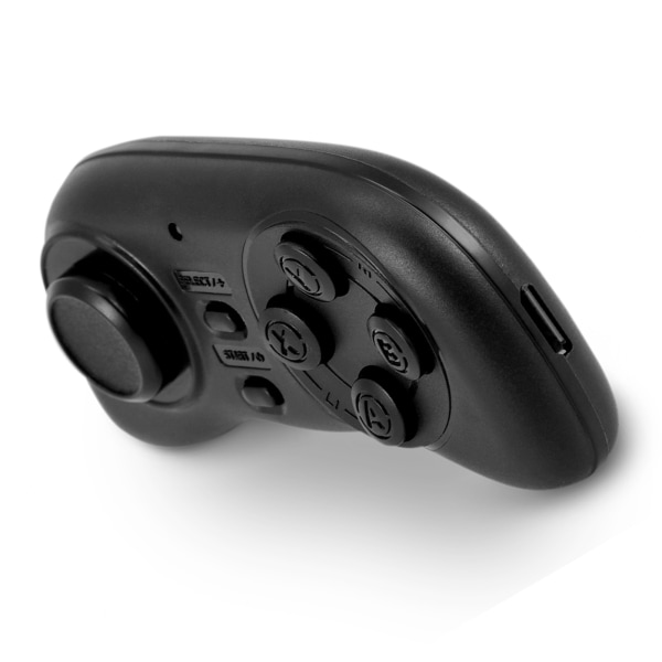 Bärbar trådlös Bluetooth Spelkontroll Mini Gamepad Joystick Handtag Fjärrslutare Svart