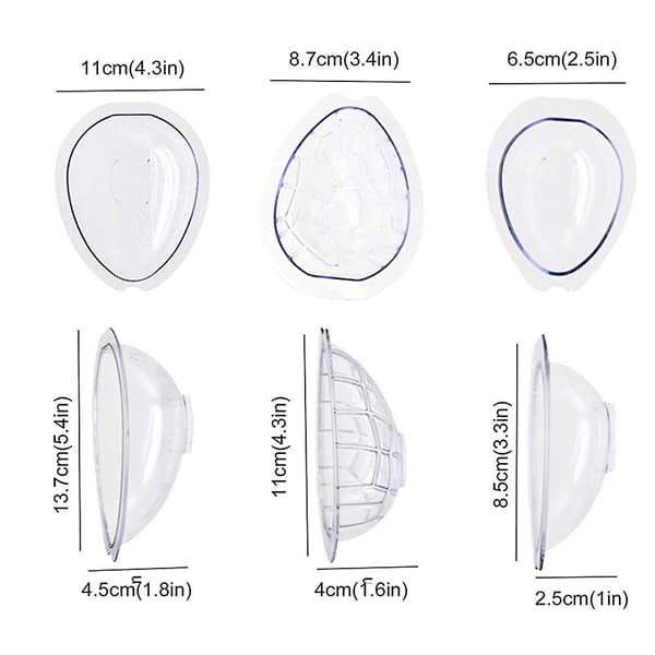 3D Chokoladeægform Sæt Påskeæg Fondant Kage DIY Form Plastform Bagepynt Værktøj S