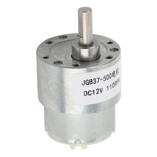 12V DC Växelmotor 110RPM med Hastighetsreducering & Självlåsande - Perfekt för Maskinapplikationer