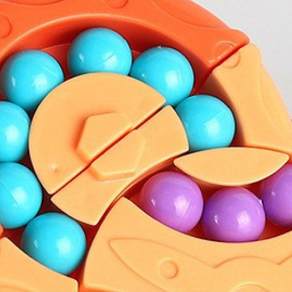Roterande Pärlpussel Leksaker Utbildningsintelligensutveckling Intressant Rymd Imagination Barnleksak Orange Hexahedral Rotation Pussel Leksak