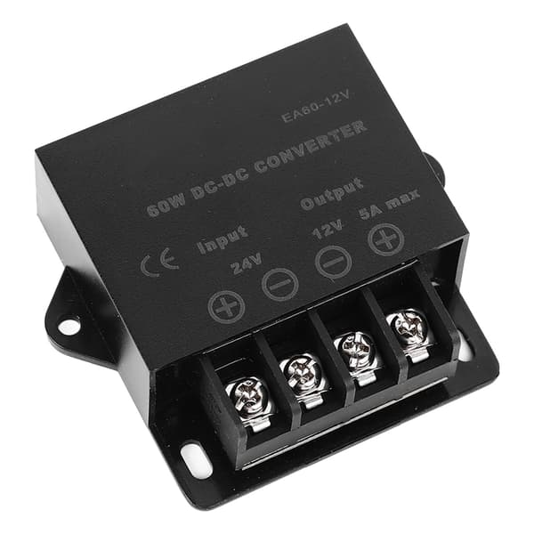 24 V - 12 V 5 A DC-muunnin auton tehoadapteri ajoneuvoon