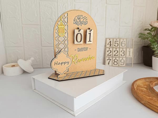 Ramadan adventskalender, Ramadan kalender nedräkning, 30 dagar till Eid, Ramadan och Eid dekorationer för hemmet 2024, Ramadan present