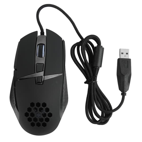 Gamingmus RGB LED 8 Programmerbara Knappar 6400 DPI för PC Laptop